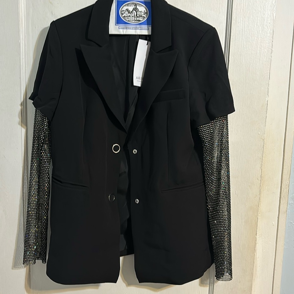 Brand New Black Rhinestone Blazer
